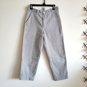 Vintage straight leg cotton pants high rise houndstooth size XS Petite Small